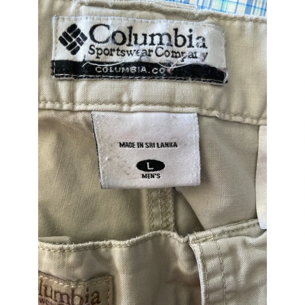 Columbia  Shorts‎  Mens Khaki Tan Large Swim Trunks Fishing